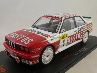 IXO BMW E30 M3 BASTOS #1 Ravaglia Pirro 24h Spa 1991 1/18 18RMC081A.20 - Immagine 1 di 3