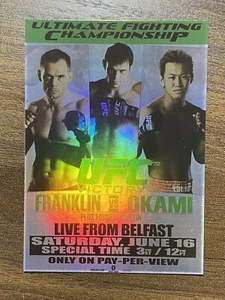 2010 Topps UFC Victory 72 Fight Poster Trading Card  Franklin VS Okami Refractor - Picture 1 of 2