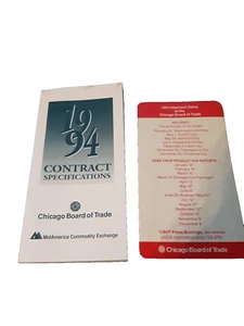 Especificaciones de contrato raras Chicago Board Trade Midamerica Exchange 1994 - Imagen 1 de 4