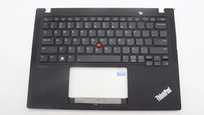 Lenovo THINKPAD X13 Gen 4 palmrest keyboard cover US black backlit 5M11H94378 - Image 1 of 2