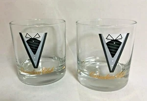 Canadian Club Whisky Gläser Becher mit Smoking Design - 2er Set - Bild 1 von 8