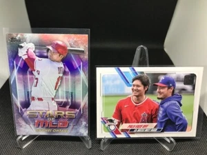 (2) Lote de cartas Shohei Ohtani Topps Shooting Stars Angels Dodgers MLB MVP - Imagen 1 de 1