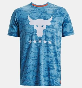 Under Armour HOMBRE PROJECT ROCK EE. UU. VETERANS DAY DIGI CAMO CAMISETA CHICAGO AZUL - Imagen 1 de 5