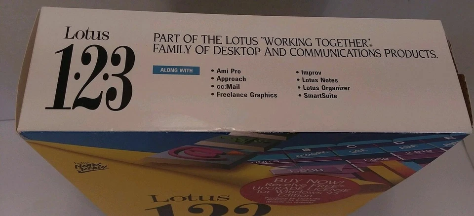 Lotus Smartsuite 1-2-3 Release 5.0 123 5 Wordpro Approach Freelance Graphics NEW - Image 1 of 1