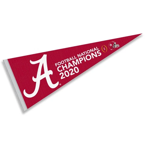 Alabama Crimson Tide College Football Playoff Champions Pennant Flag Banner Cover