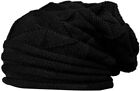 Bonnet d'hiver laine bonnet avec fourrure à l'intérieur couleur noire pour hommes