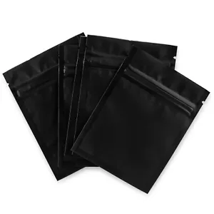 1000 Smell Proof Mylar Bags - Stand Up Pouch Heat Seal Tear Notch Baggies 4x6 in - Picture 1 of 4