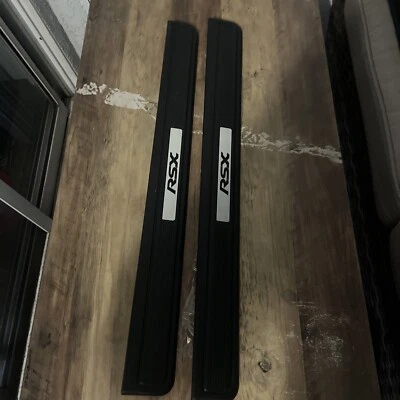 Acura RSX 2002-2004 OEM alféizar de puerta negro/almohadillas rasguños Foto 1 de 3