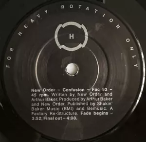 NEW ORDER -Confusion- Rare UK Promo 7" in original card sleeve (Vinyl) - Picture 1 of 4