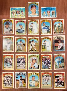 1972 TOPPS Baseball Cards Nolan Ryan Palmer Blue Williams  Pepitone - Low Grade