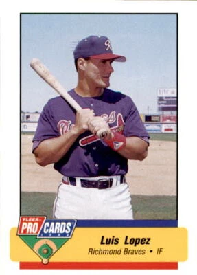 1994 Triple A All-Stars Fleer/ProCards #AAA42 Luis Lopez Brooklyn New York Card - Image 1 of 2