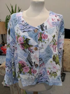 Sarah Santos Short Jacket Summer Pastels Size XXXL - Picture 1 of 6