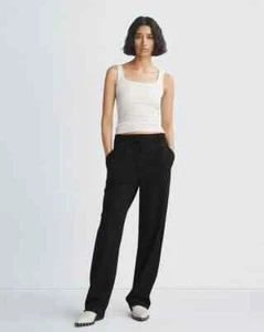 NEW Rag & Bone Womens Irina Ponte Pants Trousers BLACK SIZE M/100%AUTHENTIC - Picture 1 of 5
