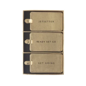 Eccolo - Luggage Tag Set of 3 - Gold Shimmer - Picture 1 of 1