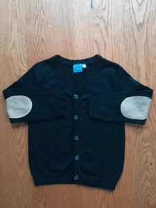 strickjacke jungen gr.110-116 farbe marine durchgehende knopfleiste - Bild 1 von 4