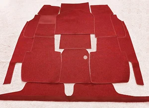 Dark red loop carpet set for BMW 501 V8/ 502 Barockengel 1952-1964 - Picture 1 of 1