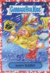 Garbage Pail Kids Late To School Blood Nose Red [75] Sticker 92A RAINY DAISY