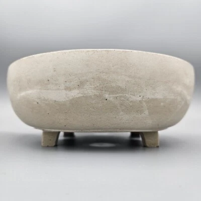 Handgefertigte Bonsai Schale 18,5 cm – rund, minimalistisch, frostfest, grau - Bild 1 von 4