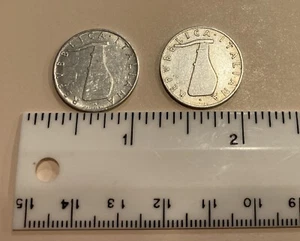 Lot of 2 Italy 5 Lire Coins: 1953 &1955 KM# 92 - As Shown - Picture 1 of 2