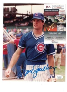 Ryne Sandberg Chicago Cubs Signed 8x10 Photo JSA - Picture 1 of 1
