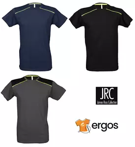 JRC T-Shirt IMPERIA da Uomo Girocollo Maglia a Mezza Manica Corta 100% Cotone - Imagen 1 de 7