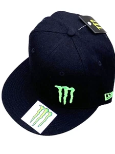 M Black Flat Brim Cap w/Right Offset Main Logo. Racing. MotoGP. Motocross. BMX. - Picture 1 of 6