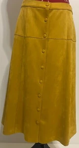 ANTONIO MELANI A LINE SILHOUETTE FAUX SUEDE SKIRT - Bild 1 von 8