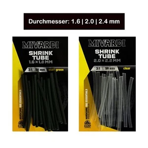 Schrumpfschlauch 15 x 50 mm Schrumpfrate 3:1 Angel Schlauch Mivardi Shrink Tube - Bild 1 von 6