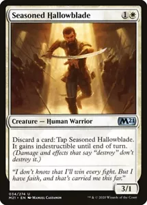 Juego de núcleos de lámina Hallowblade sazonada (034) 2021 M21 Magic The Gathering - Imagen 1 de 1