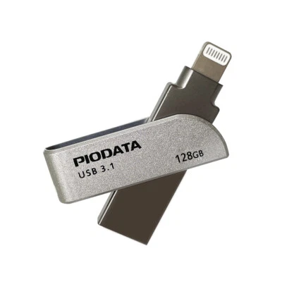 iXflash MFi 128 GB iPhone iPad unità flash chiavetta di memoria archiviazione Lightning USB-A - Immagine 1 di 4