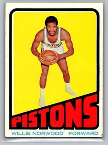 1972-73 Topps Willie Norwood #94 Detroit Pistons - Picture 1 of 2