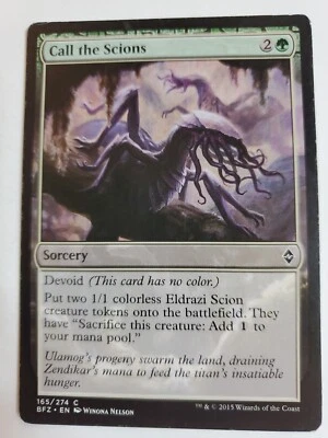 MTG Magic The Gathering Card Call the ScionsSorcery Green Battle for Zendikar  - Image 1 of 2