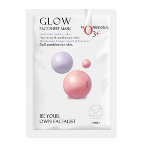 O3+ Facialist Glow Sheet Mask Hydrates and awakens skin Minimized 30gm, - Picture 1 of 3