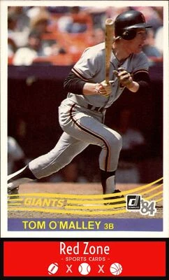 1984 Donruss - #601 Tom O'Malley NM/NM+ Set Break! - Image 1 of 2