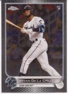 2022 TOPPS CHROME BASE SET # 216 - BRYAN De La CRUZ - ROOKIE CARD - MARLINS - Imagen 1 de 1