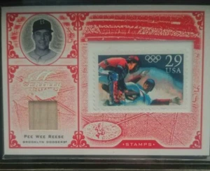 2005 FRANCOBOLLO FOGLIA SECOLO RELIQUIA OLIMPICA #1 PIPÌ WEE REESE DODGERS 29/92 - Foto 1 di 2