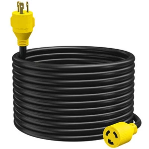 Leisure 30 Amp STW 125Volt 3 Prong Generator/Industrial Locking Extension Cord 5 - Picture 1 of 12