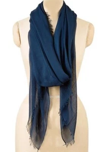 Naturally Knotty Lightweight Silk Modal Solid Wrap Scarf 43" x 78" MSRP $75 - Picture 1 of 14