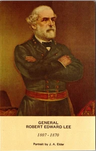 General Robert E. Lee Portrait Postcard by J.A. Elder Vintage - Picture 1 of 2