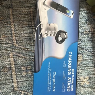 Multi-Function Charging Stand For iPhone, Android, Watch, 3 In 1 Charger Dock - Image 1 of 3