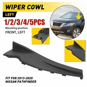 Fit 2013-2020 Nissan Pathfinder Driver Side Windshield Wiper Cowl Extension Trim - Foto 1 di 9