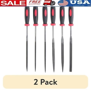 6 Piece Needle File Set High Carbon Steel Precision Tools Metalwork Crafting New - Picture 1 of 16