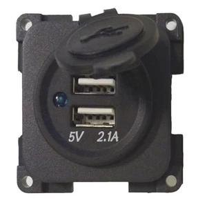 CBE grau Doppel USB Ladegerät Campervan Caravan Wohnmobil Boot VW - 270652 - Bild 1 von 1