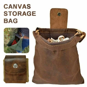 Segeltuch Bushcraft Gürteltasche Werkzeugtasche Hüfttasche Obstbeutel Camping / - Bild 1 von 9