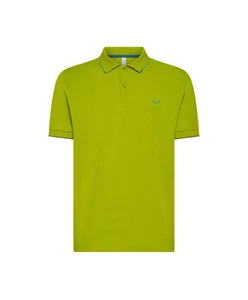 SUN68 Polo Uomo A35110 PE 2025 cotone regular con dettaglio small stripes 42 OLI - Imagen 1 de 2