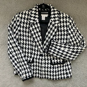Chadwick’s klassischer kurz gefütterter Blazer ~ 10 P ~ schwarz & cremeweiß ~ 21-0837-5 - Bild 1 von 14