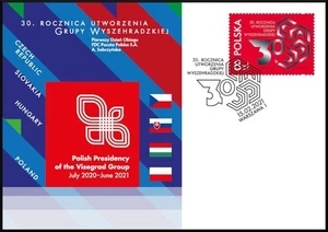 FDC – 30th Anniversary of the Visegrad Group - 2021. - Picture 1 of 1