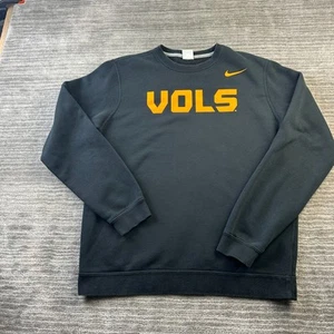 Tennessee Volunteers Nike Sweatshirt Mens Medium Black Pullover Crewneck - Picture 1 of 8