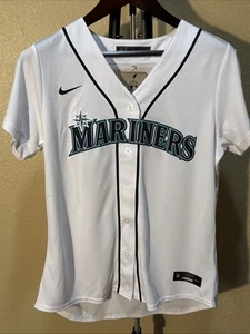 NWT Women's Large L Nike Seattle Mariners Julio Rodriguez #44 White Jersey - Picture 1 of 5