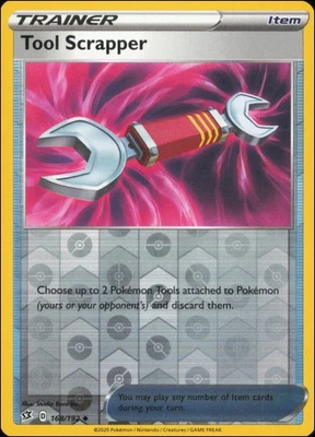 Pokemon - Tool Scrapper #168/192 - SWSH02: Rebel Clash Reverse Holo - Image 1 of 2